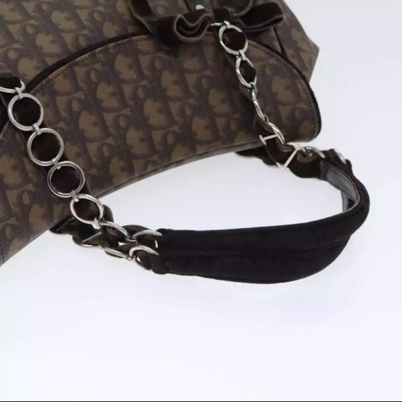 SOLD ON DIFFERENT PLATFORM!  Diorissimo Romantique Trotter Bag Brown - Picture 6 of 11